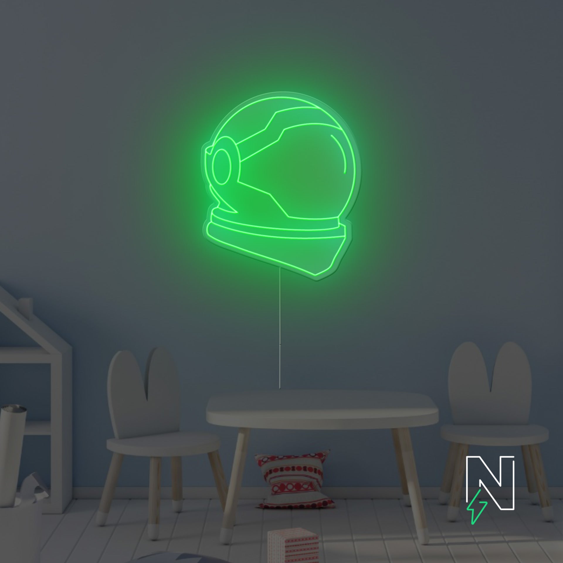 Space Helmet Neon Sign