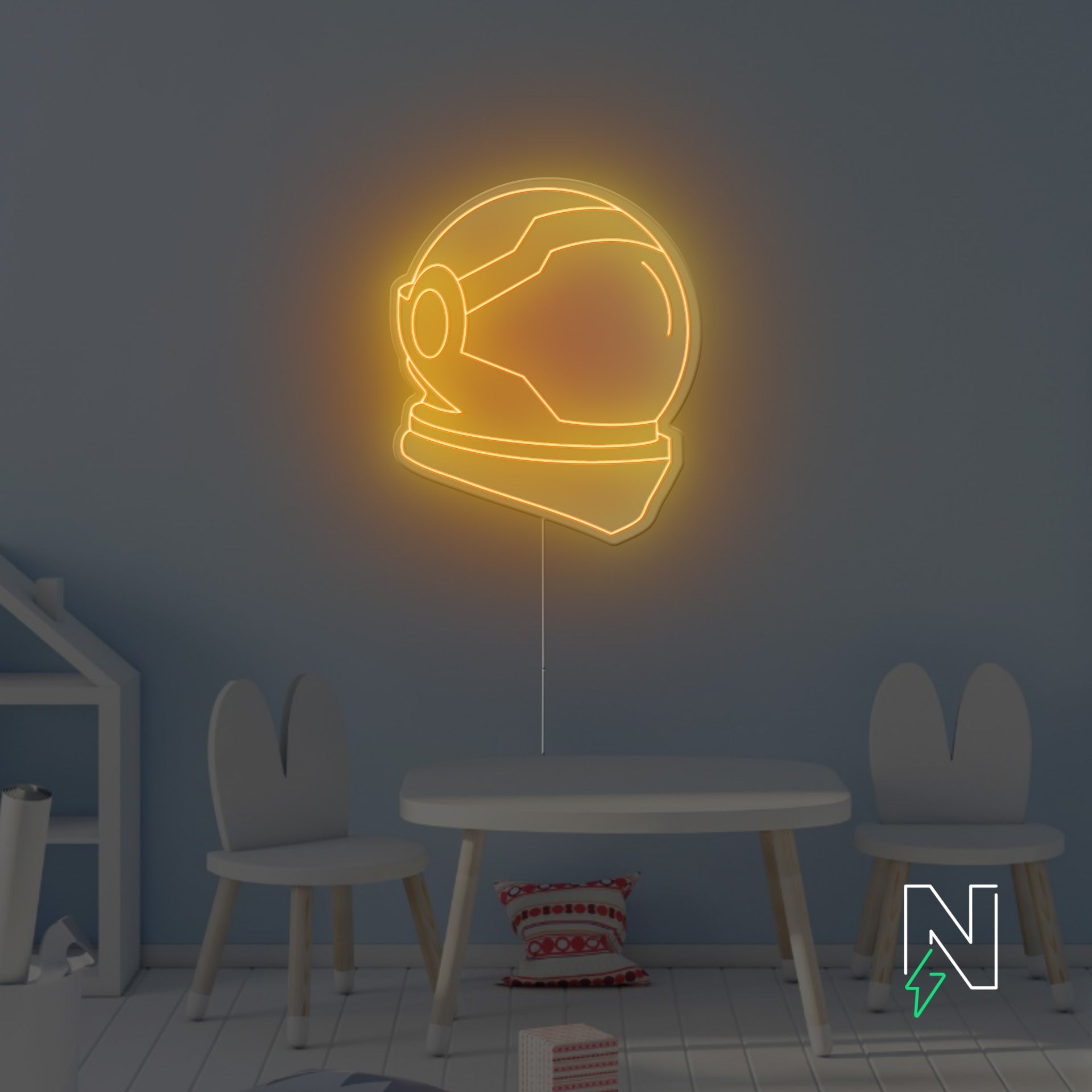 Space Helmet Neon Sign