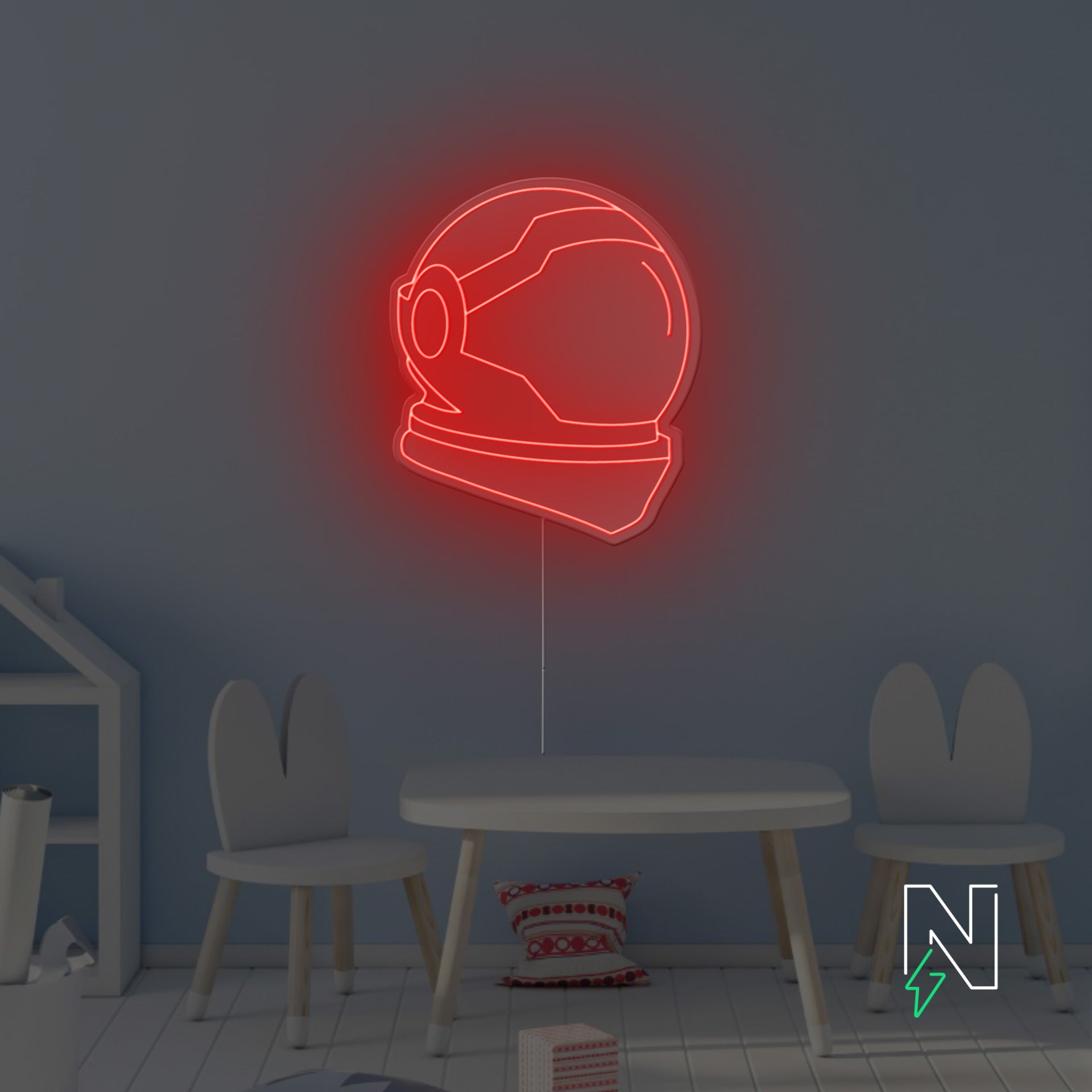 Space Helmet Neon Sign