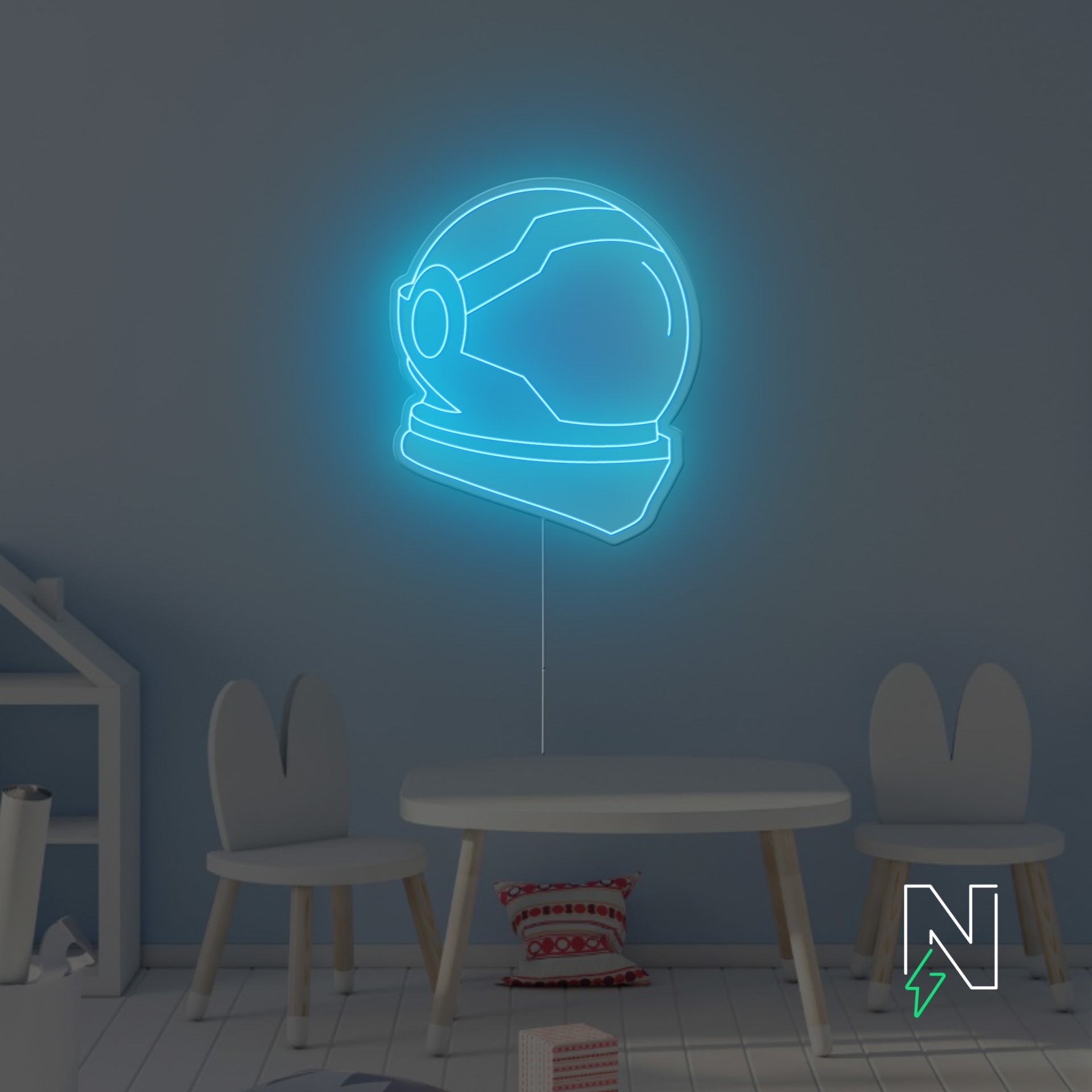 Space Helmet Neon Sign
