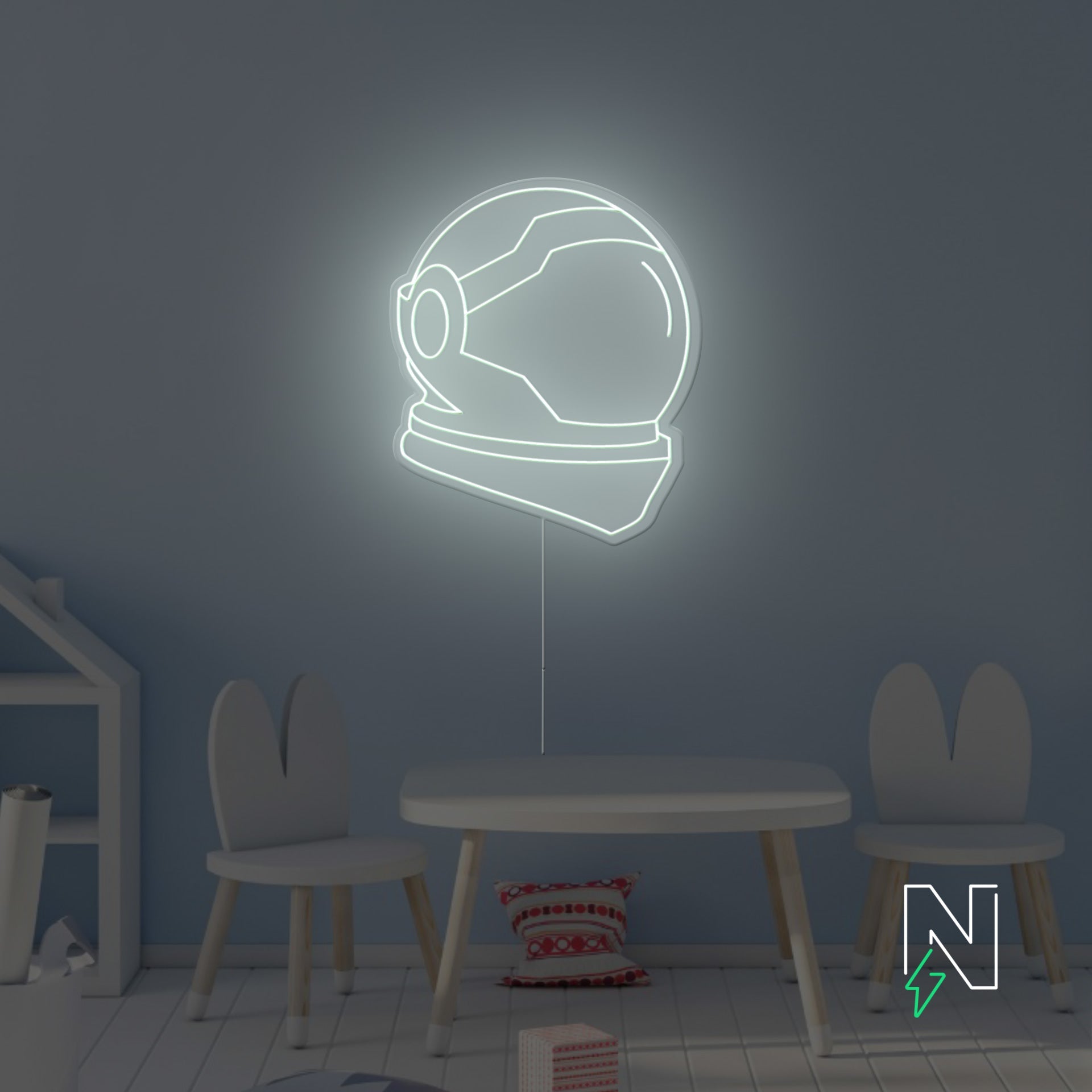 Space Helmet Neon Sign