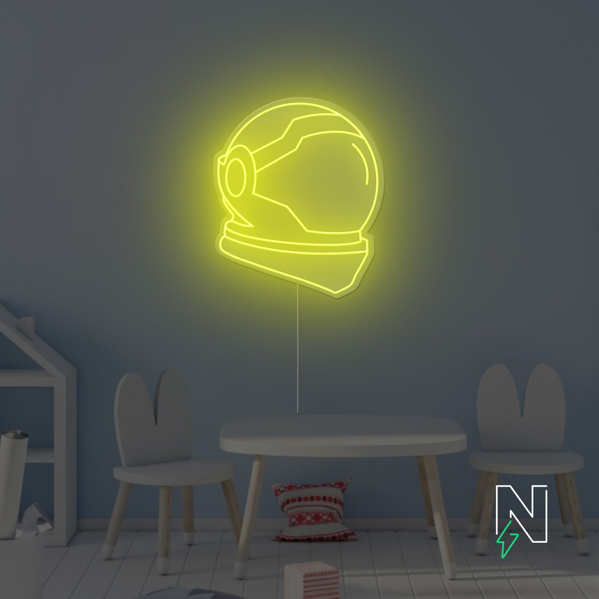 Space Helmet Neon Sign