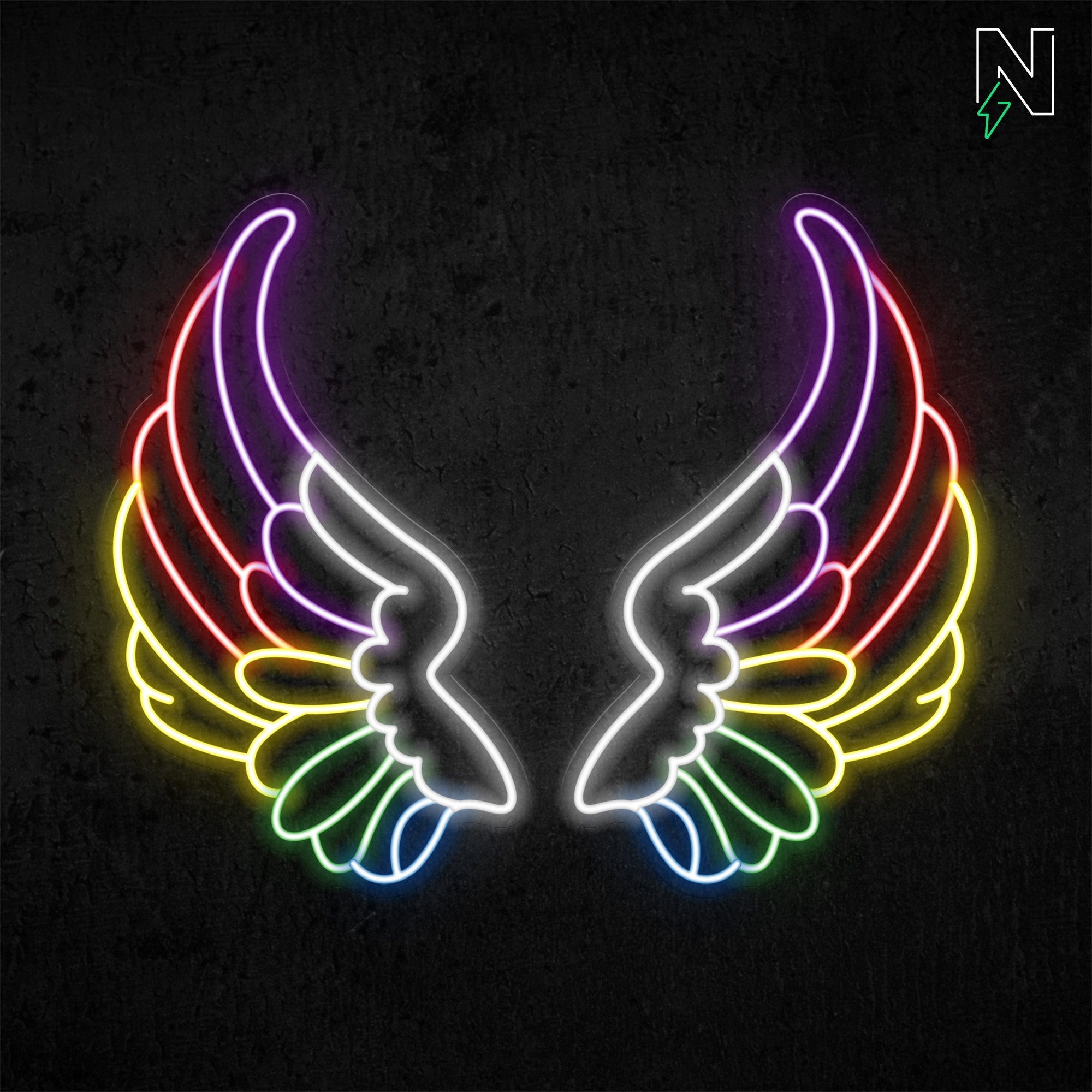 Chroma Wings Neon Sign