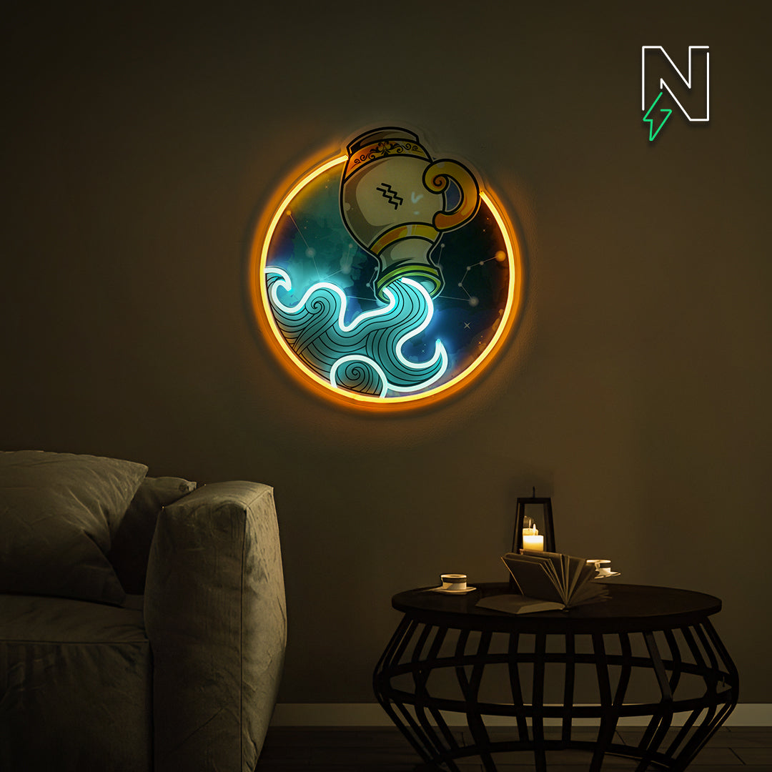 Aquarius Neon Sign