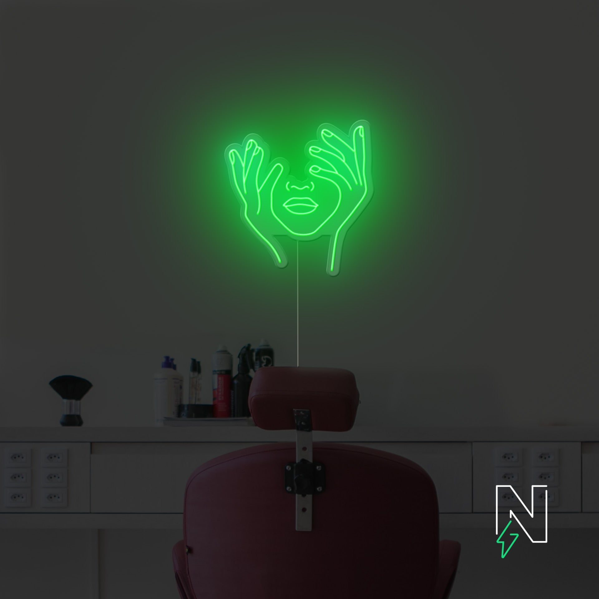 Hold Face Neon Sign