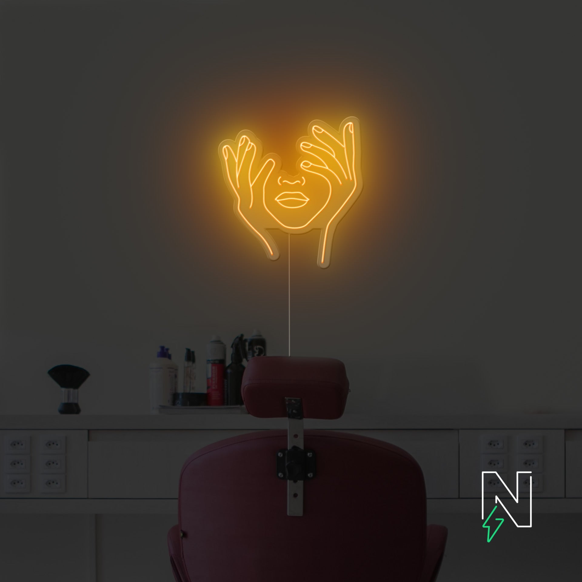 Hold Face Neon Sign