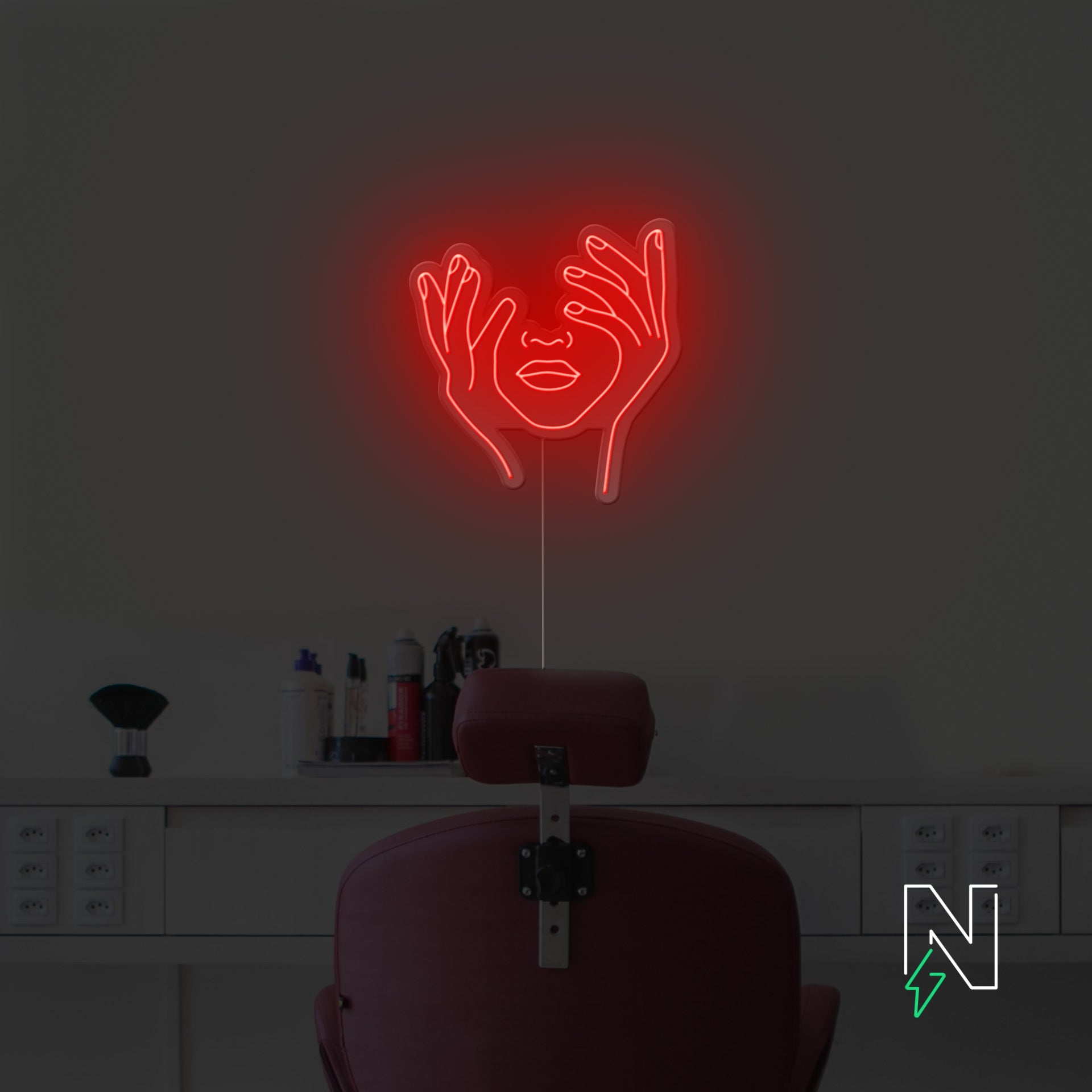Hold Face Neon Sign