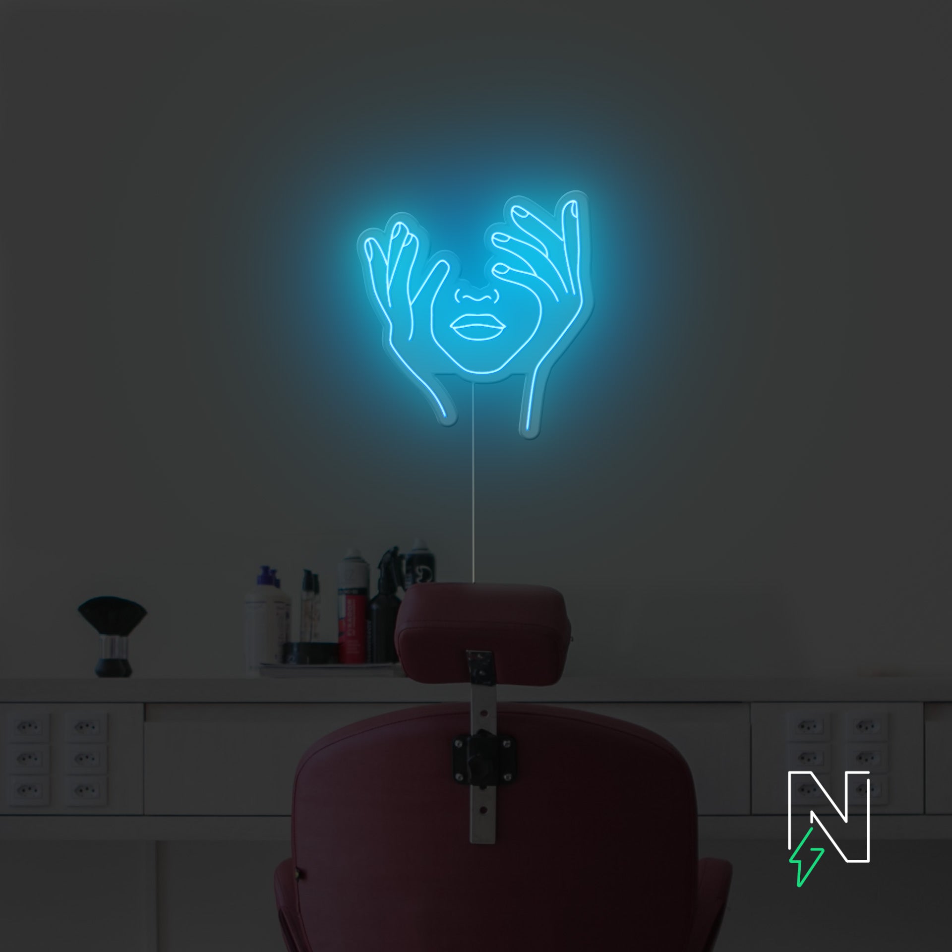 Hold Face Neon Sign