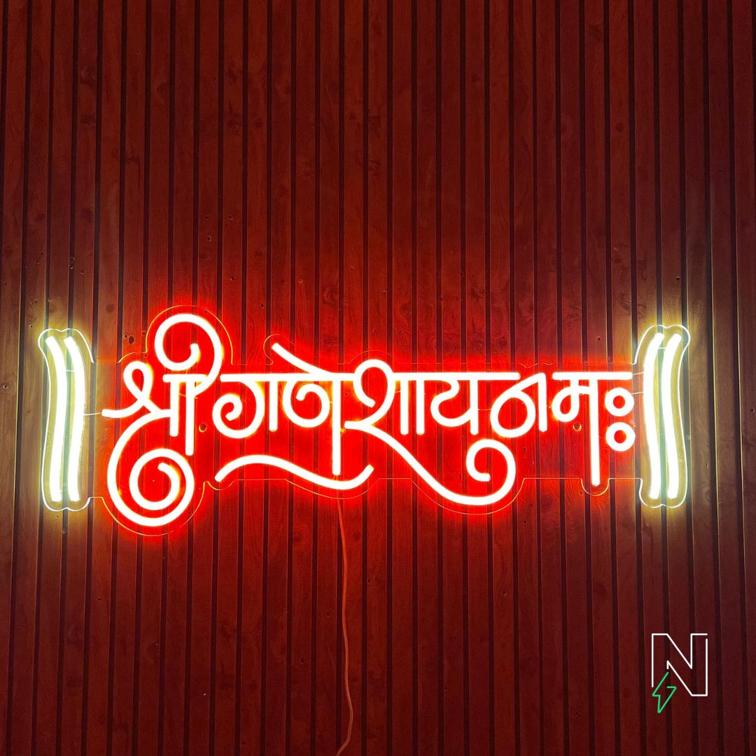Shree Ganeshay Namah Neon Sign