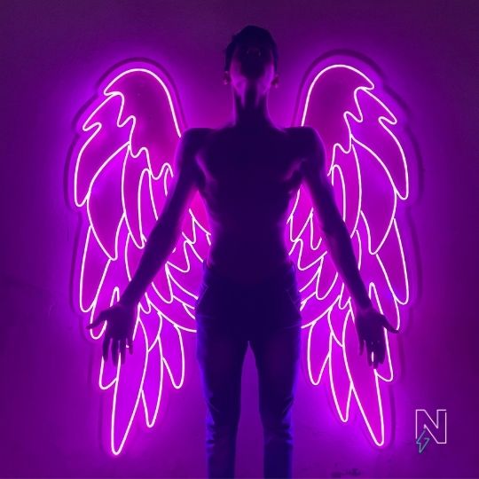 Aura Wings Neon Sign