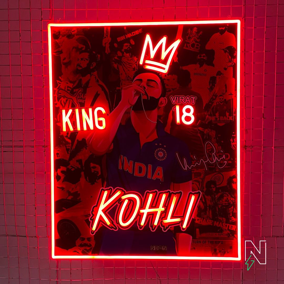 Virat Kohli LED Neon Art (Limited Edition)