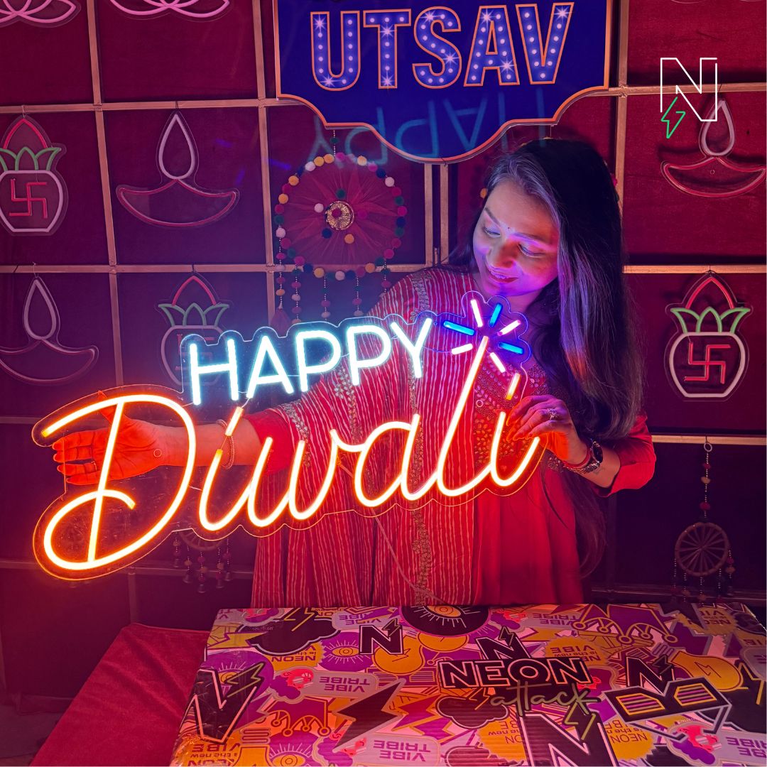 Happy Diwali Neon Sign