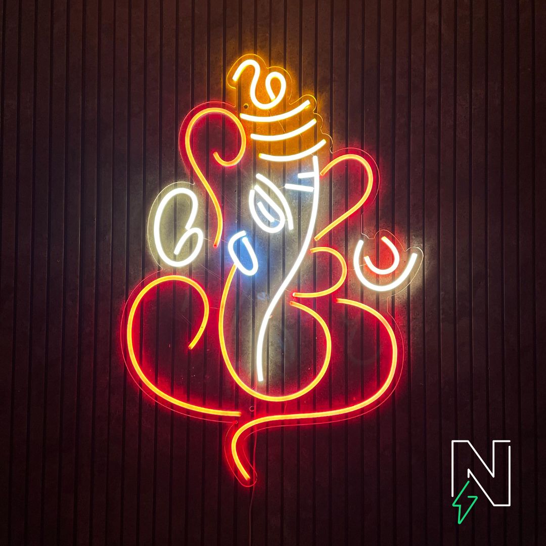 Divine Ganesha Neon Sign