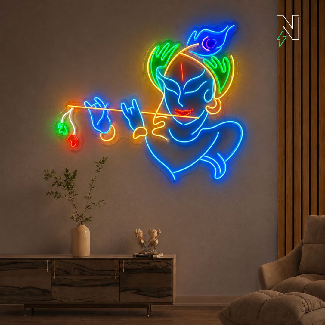 Krishna Neon Sign