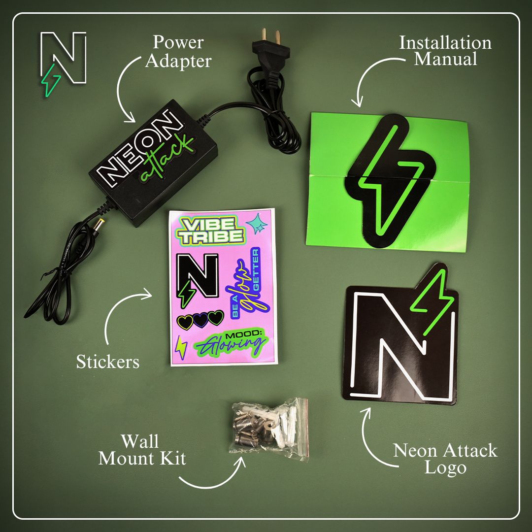 Just Play And Listen Neon Sign