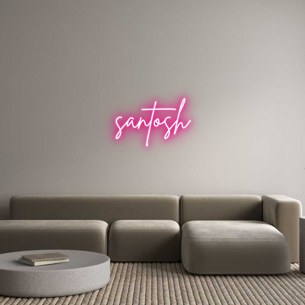 Custom Neon: santosh