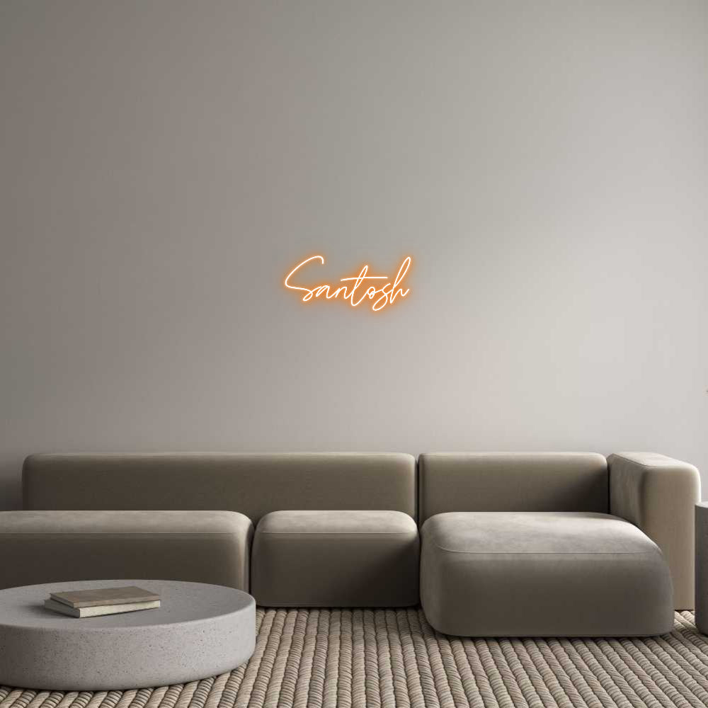 Custom Neon: Santosh