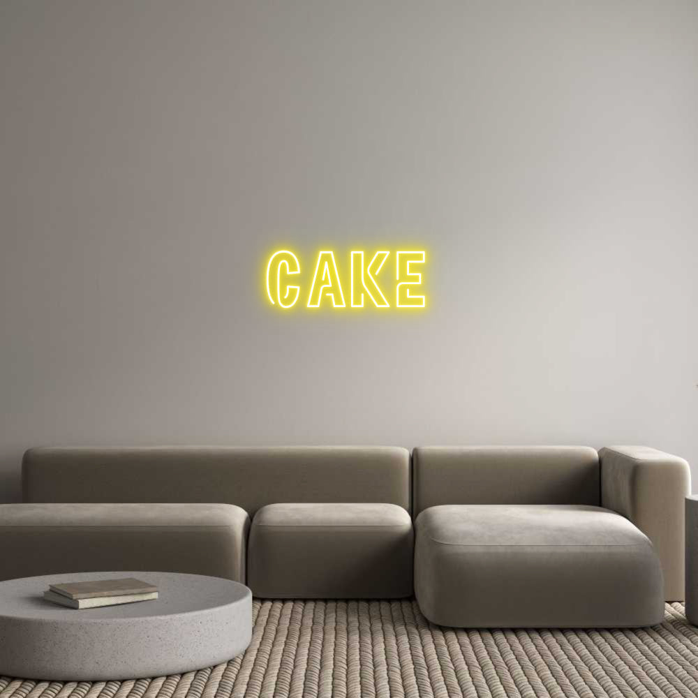 Custom Neon: Cake
