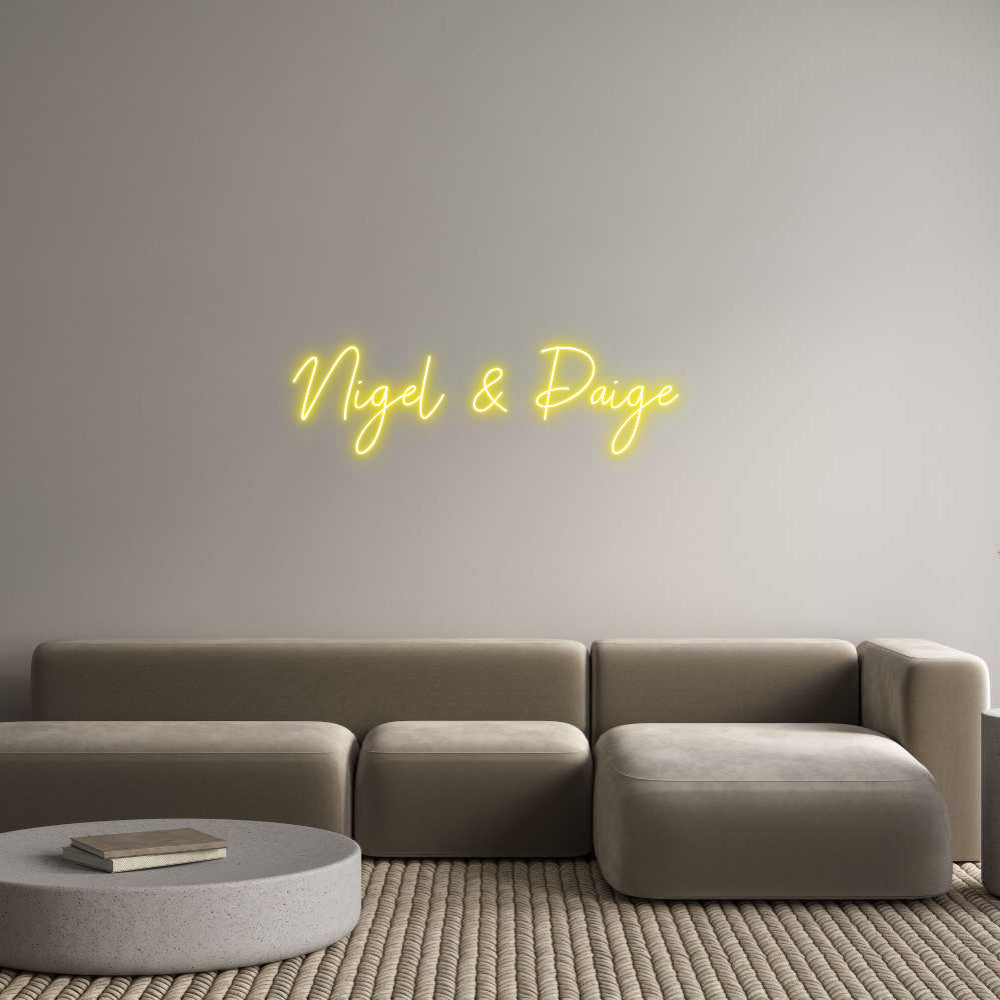 Custom Neon: Nigel & Paige